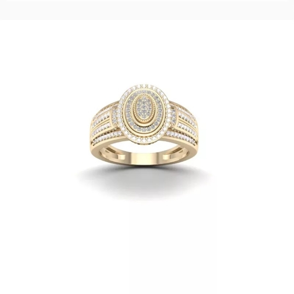 ☆Round Full Rhinestones Rings For Women Engagement - Picture 6 of 6